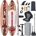 ZLX Opblaasbare SUP 10'6" Paddleboard voor Volwassenen – Antislip Stabiel Deck, Unieke Middenvin, Inclusief Premium Accessoires, Geschikt voor Beginners en Gevorderden