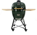 YNNI KAMADO TQ0C23GR XL 23" Grill, Groen met Chipfeeder, BBQ, Keramiek, Ei, Roker, TQ0C23GR