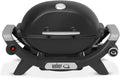 Weber Q 1100N 1501925 Gasgrill, 42 x 31 cm, grilloppervlak, draagbare grill, 1 brander, grillrooster van geëmailleerd gietijzer, deksel en behuizing van gegoten aluminium, zwart