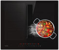 Klarstein Chef-Fusion Inductiekookplaat met afzuigkap - 60 cm, 600 m³/u, 6400 W, Flexzone, energie-efficiëntie A, touch-bediening, ruimtebesparend, zwart, inductiekookplaat(60 cm/zwart)