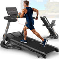 Loopband voor thuis, opvouwbare loopband met helling compatibel met app: T500 motor 3,75 pk draagvermogen 150 kg 18 km/u |T800 5,25 pk draagvermogen 160 kg