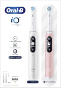 Oral-B iO 6 Oral-B iO 6 Dual Pack, White  Rose Elektrische Tandenborstels, 3 Opzetborstels