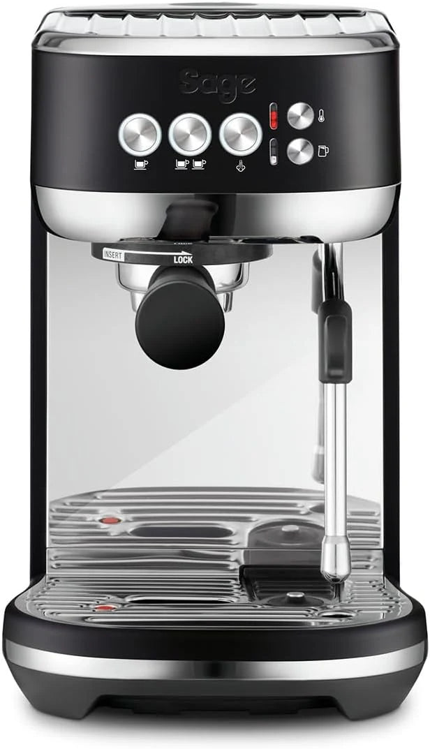 Sage - The Bambino Plus - Compacte Espressomachine met Automatische Melkopschuimer - 9 Bar, 1,9 Liter Waterreservoir, 3 Instellingen voor Schuimtextuur en Temperatuur - Zwart Roestvrij Staal(Zwarte Truffel)