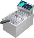 Elektrische Frituurpan Met Mandje, Krachtige Commerciële Frituurpan Met Slimme Timer- En Temperatuurregeling.,63 * 42.5 * 31.5cm(3000W)(44.5*29.5*38.5cm(2500W))