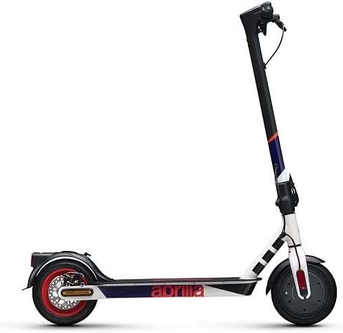Aprilia eSRZ Elektrische step, inklapbaar, 350 W, 16 NM, 25 km autonomie, Batt. 6,0 Ah, 4 uur, max. 100 kg, gewicht slechts 13,8 kg, schijfrem, donkergrijs, wit, rood, U