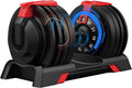 DH FitLife 24kg Verstelbare Halters 3 tot 24 KG met 12 Gewichtniveaus, Halterset met Halterschijven, Verstelbare Dumbbell, Variabele Gewichten 12 in 1(24KG X 1)