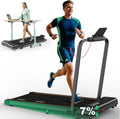 Loopband voor Thuis met 7% Helling 4-in-1 Loopband Inklapbaar 6km/h / 12km/h Walking Pad | FT50 Elektrische Loopbanden 12km/h maximale belasting 135 kg Compatibel Kinomap APP(7% Incline with Handles (1-12km/h))
