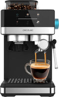Cecotec Express Power espressomachine 20 Grind Fresh. 1.350W, 20bar, touchscreen, thermoblock, watertank 1.7L, 20 maalstanden, koffiecontainer 150 g, melkopschuimer, veiligheid(Espresso 20 Grind +)