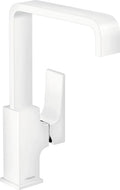 hansgrohe Metropol ééngreeps wastafelmengkraan 110 met Push-Open afvoer mat wit, 32507700(mat wit/ComfortZone 230mm/met push-open waste)