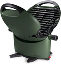 NOMADIQ BBQ Camping Tafelgrill, compact, 2 branders, gasgrill camping, gasgrill, balkon, camper, grillplaat, draagbaar, outdoor, barbecue, outdoor fornuis (Forest Green)(forest green)