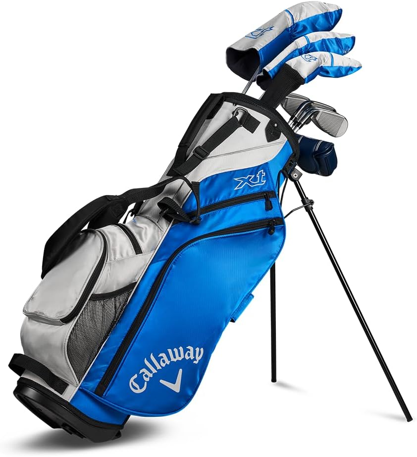 Callaway Golf XT tienerpakket golfset, 11-delig, blauw/wit, rechtshandig