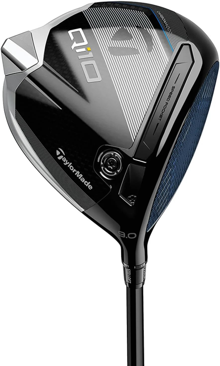 TaylorMade Golf Qi10 Driver 9 Graden TR Blauw Regelmatig Rechtshandig
