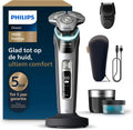 Philips Shaver S9000 Prestige, scheerapparaat voor nat en droog scheren, Helder Chroom, Lift  Cut en SkinIQ-technologie, precisietrimmer, reinigingspod en hoogwaardig opbergetui, model SP9841/32([NEW] i9000 Prestige - Slate)